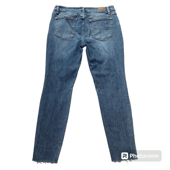 Judy Blue Mid-rise Skinny Fit Jeans Destroyed Stretch Denim Size 13 / 31 - Picture 4 of 9